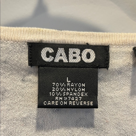 Women's Sweater black and silver gray with embellishments around the neck - Picture 6 of 6